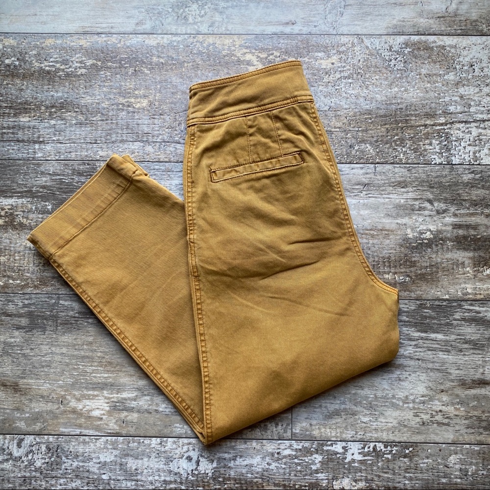 Free People Caramel High-Rise Cropped Pants - Picture 2 of 10